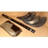 Armenian Duduk Double reed Woodwind Instrument w/ Seal Skin Spectacle Sleeve & Horns Galore
