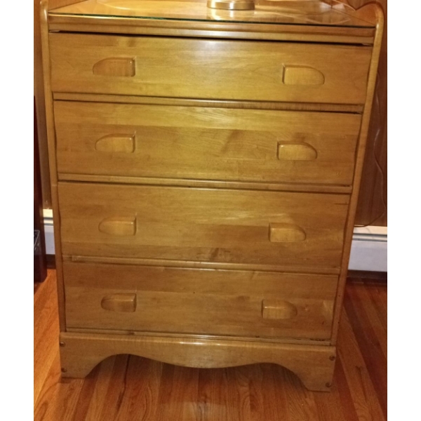 Vila's Four Drawered Dresser/ Tallboy  32  x 20  x 43  tall