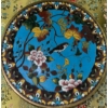 Image 2 : Antique Japanese Polychrome Cloisonne Enameled Pair Of Plates