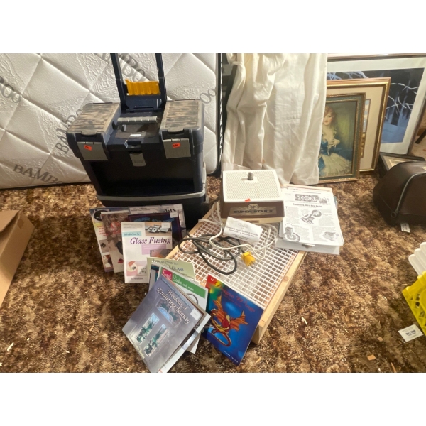 Stained Glass Kit, Light Box, Glass Grinder, Tool Boxes with Stained Glass Tools, Stained Glass Inst