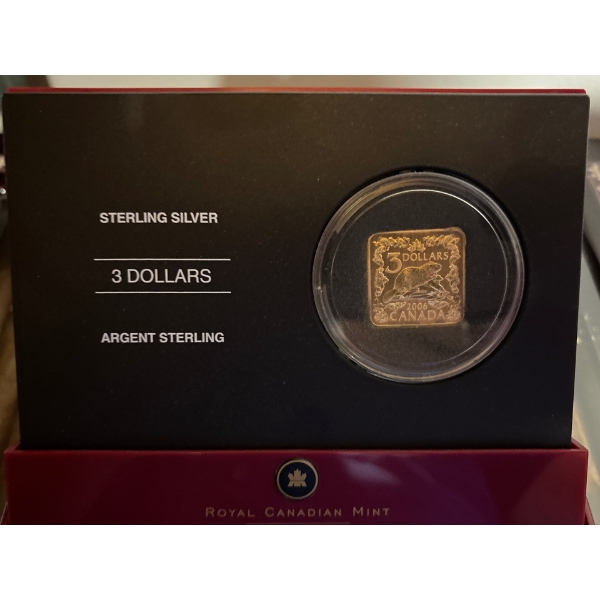 2006 $3 The Beaver (Square) - Sterling Silver Coin