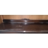Image 2 : Antique Wooden China Cabinet w/ 4 Shelves 40 W, 16 D, 58 T, Key and Fabric Shelf Liners Included
