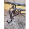 Image 3 : Metal Base w/ Glass Top Coffee Table 39 W, 19 D, 15 T 