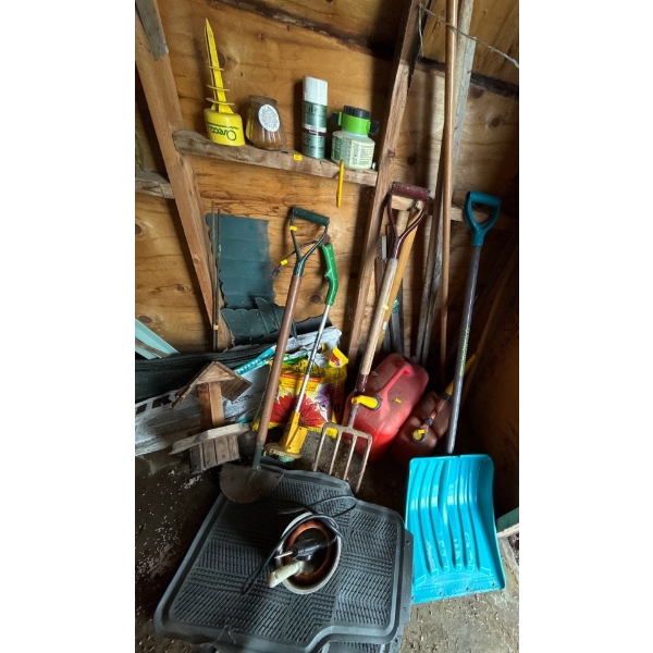 Yard Essentials - Tools, Jerry Cans, Birdhouse, Weed Eater, Car Mats, and More 