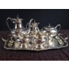 Image 6 : Victorian Plate Silver Tea and Coffee Service Set 5097E
