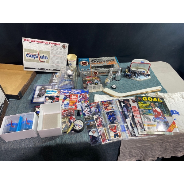 Hockey Cards, Hockey Pucks, Figurines, Washington Capitals Glass Cups