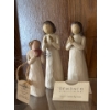 Willow Tree ''Sisters by Heart' & Angel of the Heart' Figurines (3) - Tallest is 5T