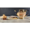 Image 4 : Antique Linguard Webster Imari-Style Teapot with Plate Stand