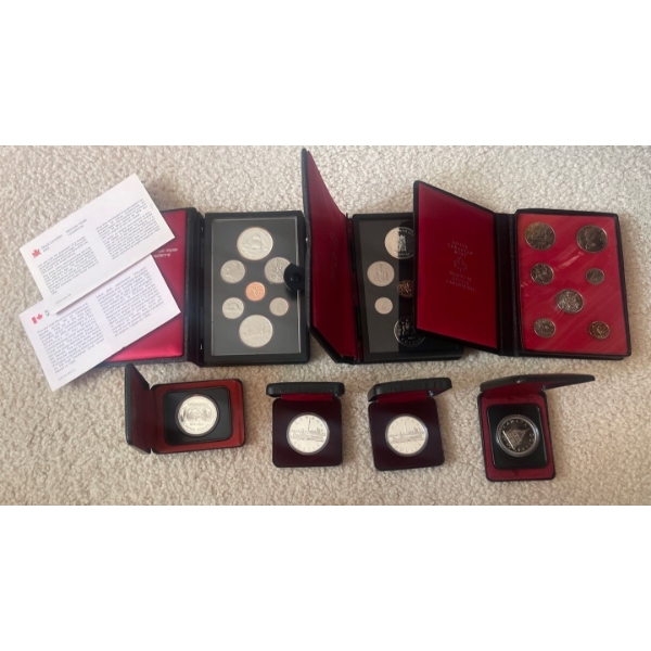 RCM Canadian Proof Silver Coin Sets & Singles - Winnipeg 100th Anniversary Library o