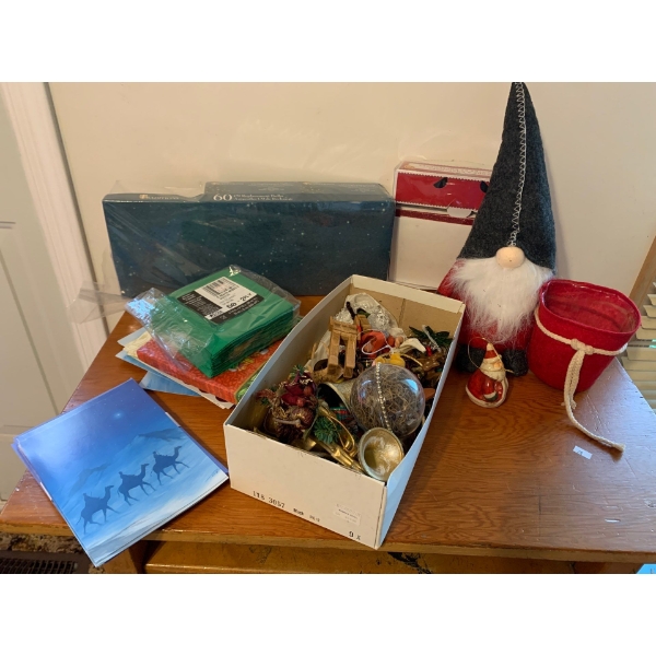 Vintage Ornaments, Bulbs, Christmas Cards