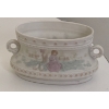 Image 1 : LLADRO Spain Porcelain Wide Vase Decorated Centre Piece - 4.5W, 2.5T 