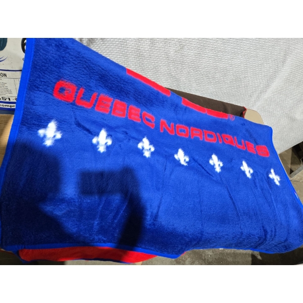 New Vintage Eaton's Quebec Nordiques 152cm x 203cm Blanket