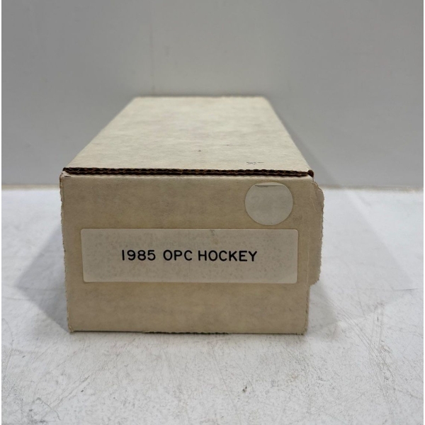 Box of 1985 OPC Hockey Cards