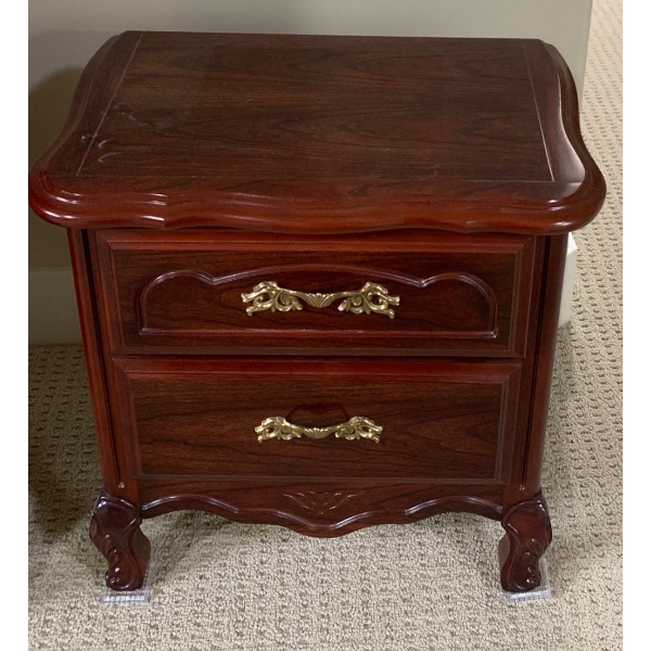 French Provincial Cherry Oak End Dresser 23x17x24