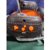 Image 8 : Handmade Oilers Blanket, Steel Sign, Oilers Mask, Toy Bike that Makes Noise