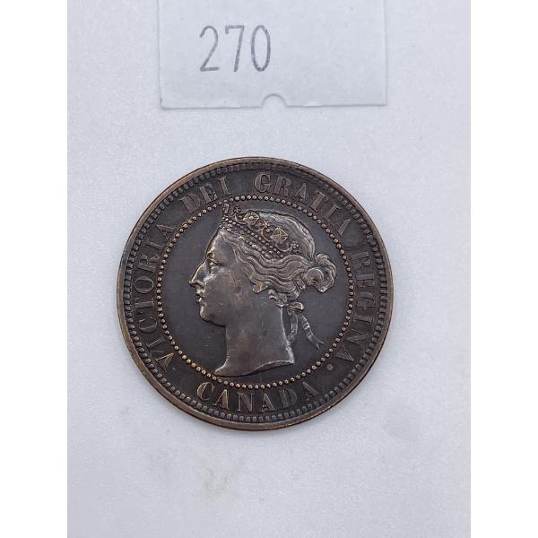 1891 Canadian Large One Cent