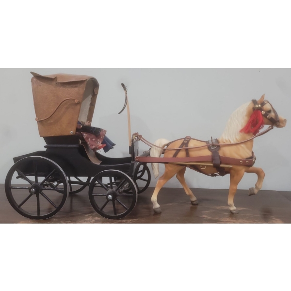 Horse Drawn Model  Breyer Horse Carriage Wagon and Parade Saddle