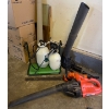 Image 1 : Black N Decker Blower & Hedge Trimmer w/ Two Weed Sprayers and Attachments