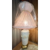 Image 3 : Vintage Ceramic Italian Little Girl Table Lamp w/ Statue & More Decor  25"tall lamp
