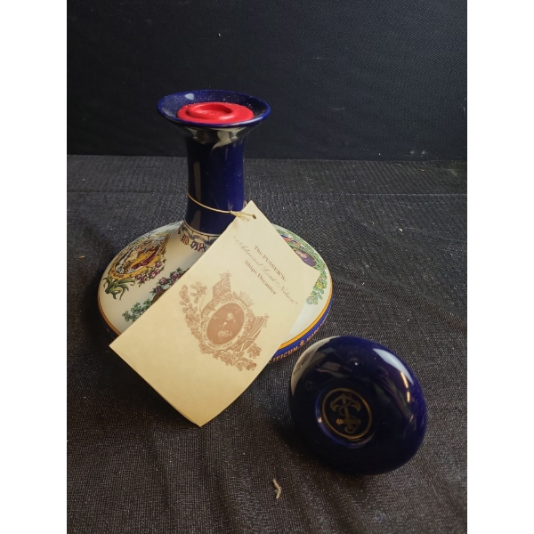  Pusser's British Navy Rum Admiral Lord Nelson Ship's Decanter Rum- FULL 