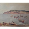 Image 2 : Painting of Bonaventure Island, Artist: Rita Mount, Framed Painting on Canvas 33.5 X 27