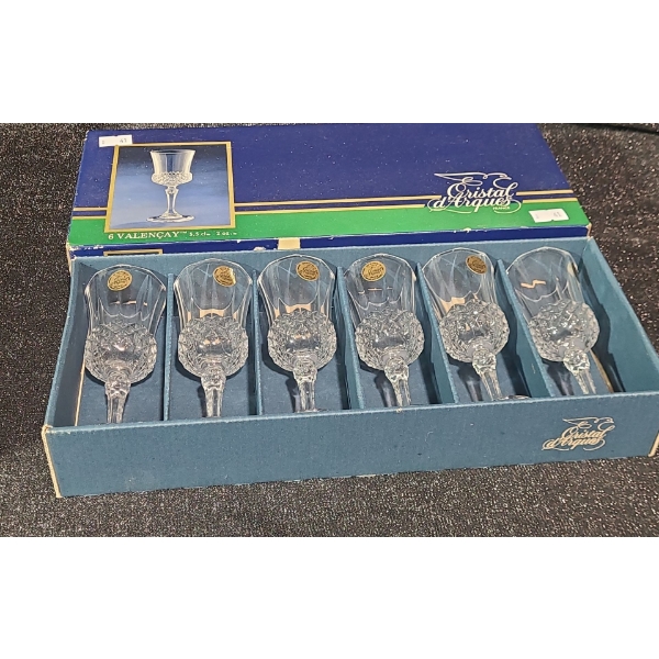 Cristal D Arques Valencay 2 Oz Glasses, Set of 6 in Box 