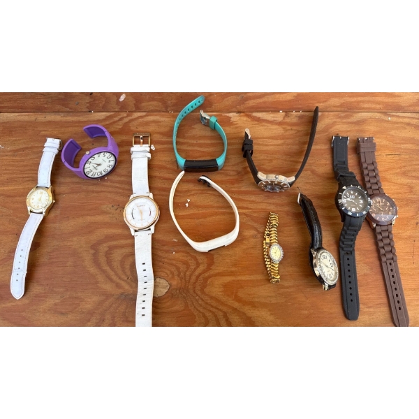 Assorted Women's Watches Collection, Unknown Condition, As Pictured,  Includes Garmin Vivo Move