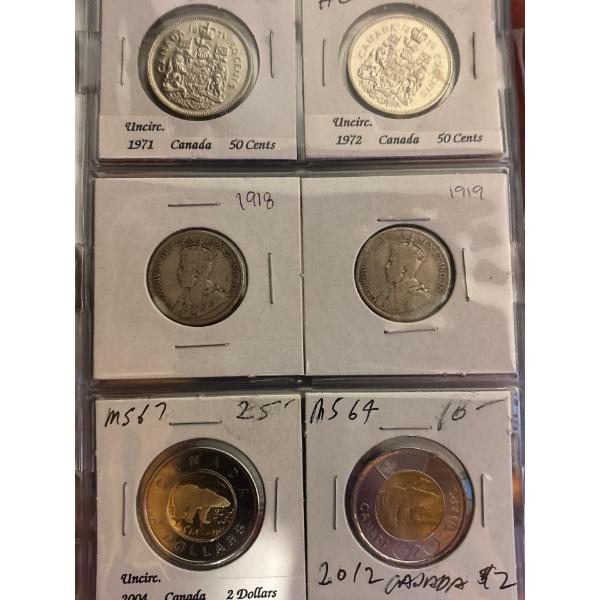Coin Book With 1918 & 1919 Silver quarters 