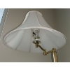 Image 3 : Two Free Standing Brass Lamps w/shades + 1 Small Decorative Lamp w/NO shade  (59"tallest)