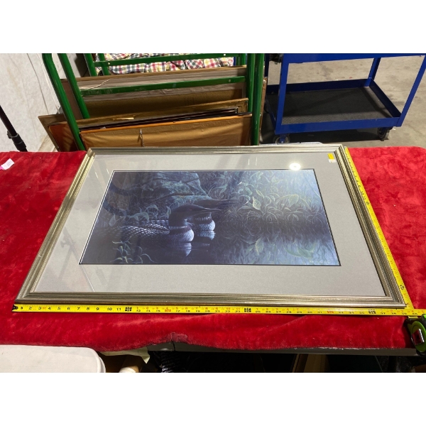 Loons by Rod Tribiger Print (20.75" x 16" Inches Before Frame)