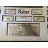 Image 2 : 1964 BEATLES American Invasion Tour Concert Tickets Framed 33"L 32"H