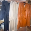 Image 2 : Vintage Trench Coat Collection Size L Unisex Includes Genuine Leather