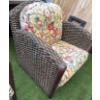 Image 4 : Stunning Outdoor Wicker w/ Upholstery Luxury Patio Chairs 31Tall