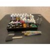 Image 1 : Various art/craft supplies, Artist Series Acrylics, Tamiya Paints, Assorted Supplies