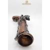 Image 4 : Antique Flintlock Pistol Replica In Wood And Brass, Rare Copy Of A Naval Pistol, Made In Spain 