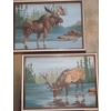 Image 3 : Birds 21 X 15.5 Framed, Moose/ Deer 14.5 X 11 Painted Framed, Nick Prins Print 12.5 X 10 FUG