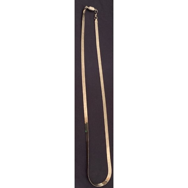 Stamped 14K Fish Bone Chain Weighs 23.15g 22'L