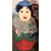 Image 3 : Velvet Dressed Christmas Characters w/ Mache Caroler 14T