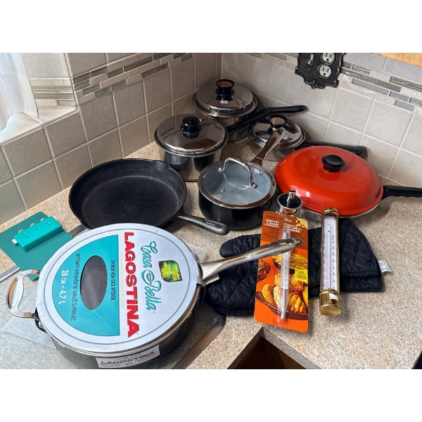 Kitchen Essentials - NEW Lagostina Pan, Berghoff Chef Pot Like New & More ! 