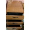 Image 4 : 3 Wood Filing Cabinets w/ Contents 17x15x21