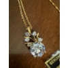 Image 3 : Yellow Gold 14K Bracelet (0.53g), w/ Gold Colored Pendant and Chain, White Stones No Stamp (4.26g)