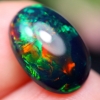 Image 2 : $3,735 Appraisal - 2.49 ct Cert. Black Opal Gemstone