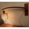 Image 3 : 1970s Danish Teak Wall Lamp - Just Mount Plug In & Enjoy 8"Tall