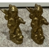 Image 4 : Brass Vintage/Antique Lighting Collection w/ Made in Canada Solid Brass Miner Figurines (2) & More