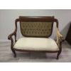 Image 2 : Vintage 2 seater with fabric padding (not fully upholstered) - 45W, 40T, 22D