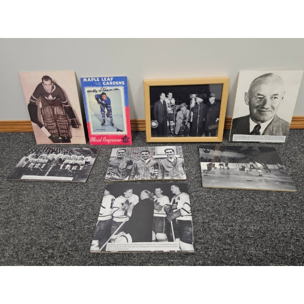 Toronto Maple Leafs Memorabilia, Including Photos and Program
