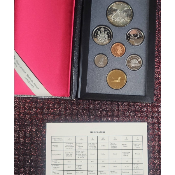 1989 Canadian Proof Set with Case and COA