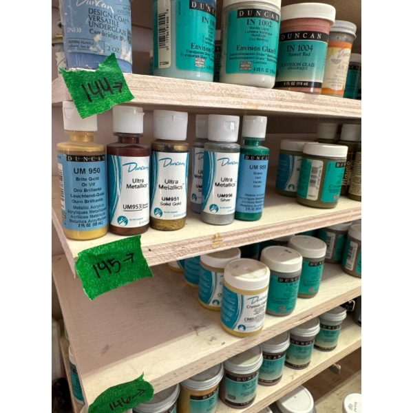 4 ounce under glaze whole row