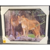Image 2 : Framed Print of Lions