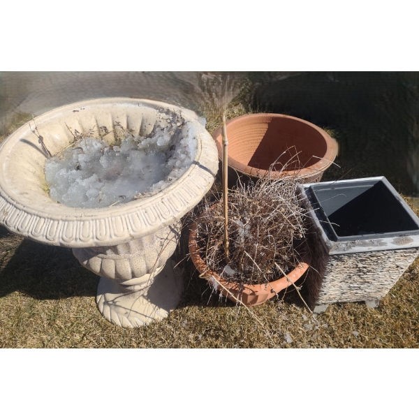 Outdoor Planters- Largest Urn: 22" Diameter, 26 T